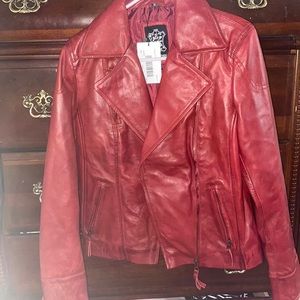ramsey red rl leather jacket